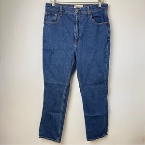 Abercrombie & Fitch The Ankle Straight Ultra High Rise Denim Jeans Medium Wash